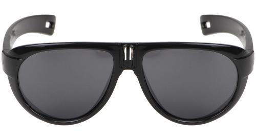Gansta Polarized Aviator Full-Frame Black Sunglasses ,Boys And Girls