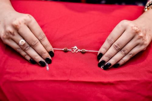 DZLING JWLRY Silver Rakhi for Rakshabandhan