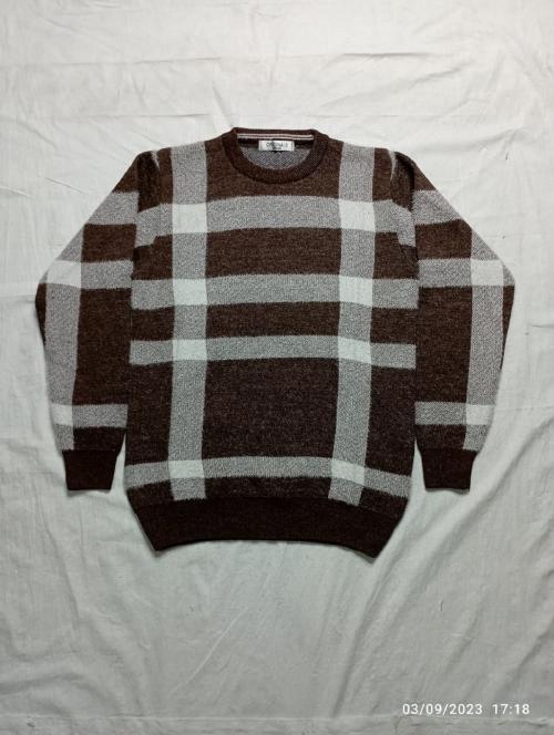 CLAPTON FULL SLEEVE CREW SWEATER ( COLOR - BROWN)