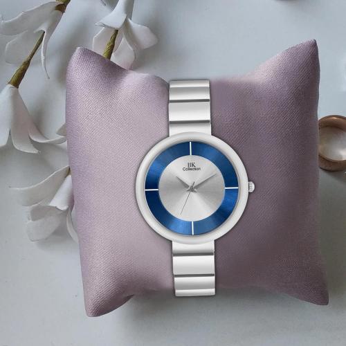 IIK COLLECTION Silver Dial Silver Stainless Steel Watch for Women & Girls (IIK-3156W)
