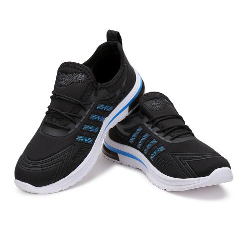 CAMRO Highcross-51 Lace Up Black/Sky Sports Shoes, Mesh Upper & PVC Sole for Running, Gyming & More