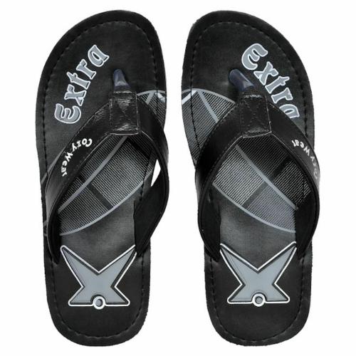 Cozy Wear Slippers Flip Flops Leather Thong Sandals Arch Support Beach Slippers G-105 Black ( 10)