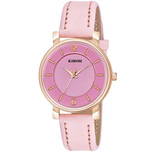 KIROH Analog Stylish Antique Digit 6 to 12 Dial premium Leather Strap Watch For Girls and Women