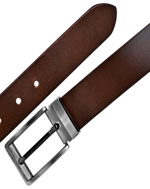 Y YUG ALL Brown Leather Men's Formal Belt