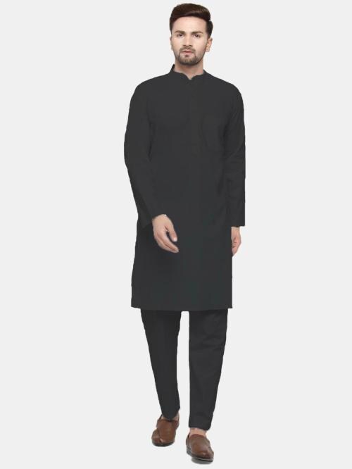 Jompers Men's Solid Cotton Kurta Payjama Set