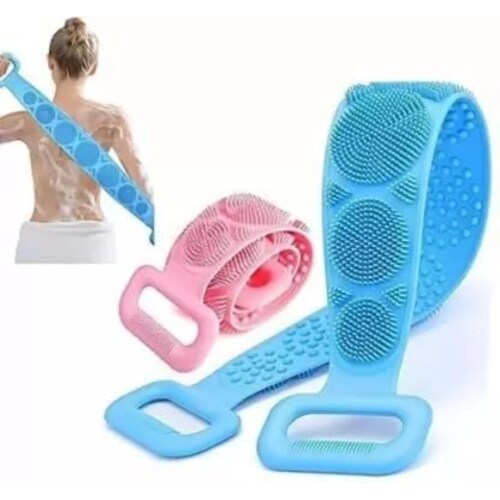 pink spirit cosmetics Soft Body Back Scrubber Bathing Brush For Deep Skin Cleaning Massage