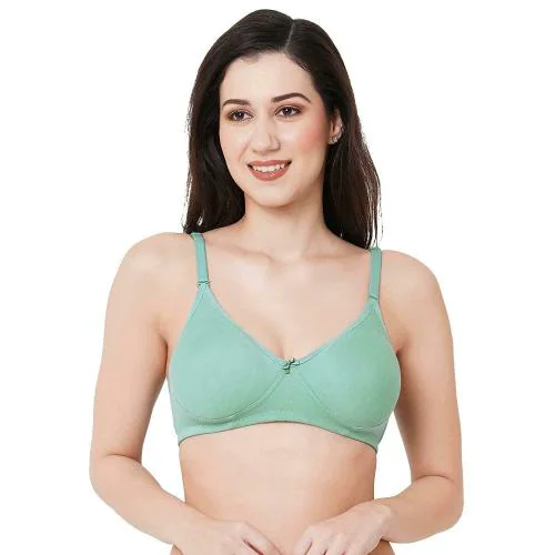 Planet Inner Women Mint Polycotton T-Shirt Bra (32B size)