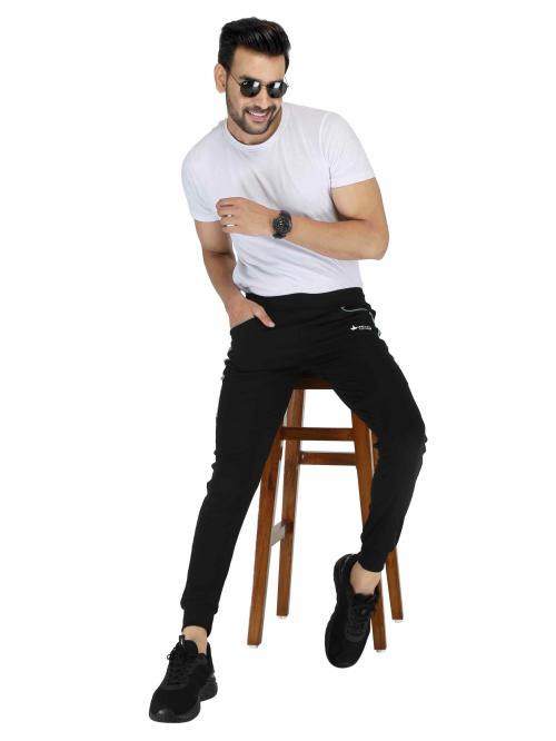Star The Vision Men's Lycra Track Pant Solid In Pai Pin With Girip