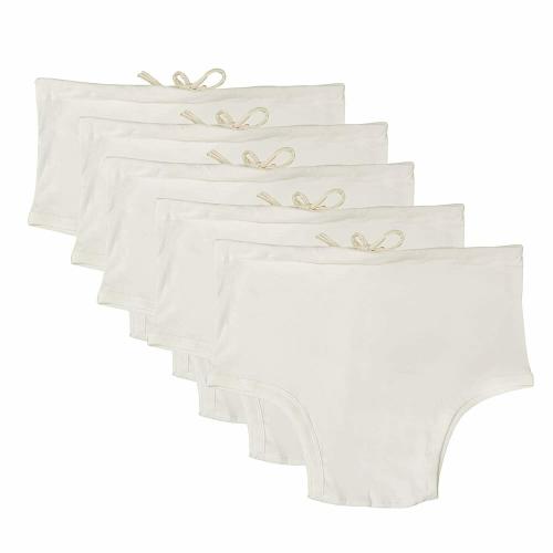 UNDERLOOP MUSTT Men's White Interlock Cotton Cut Underwear with Strings(Nada Underwear) Pack of 5