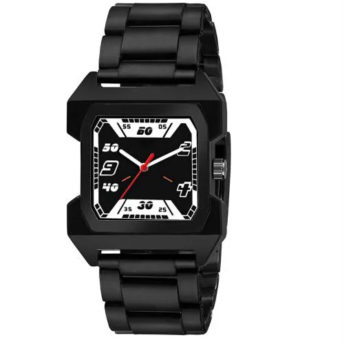 Buy Crispy Analog Black Dial Black Strap Watch For Men Online at Best