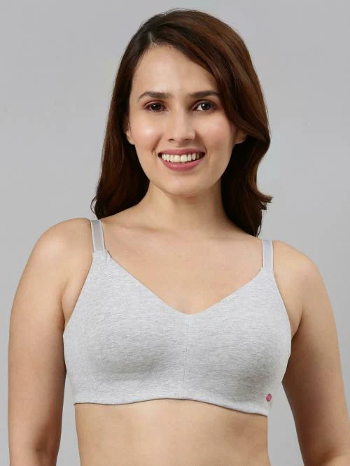 Enamor A027 Ultra Smoothening Cotton T-shirt Bra for Women- Full Coverage, Non Padded and Wirefree