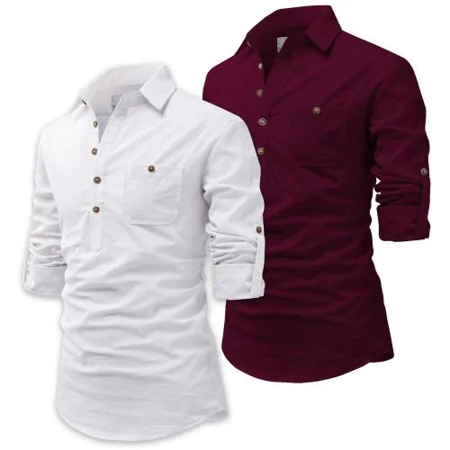 VIDA LOCA Shirt For Men's Pack of 2