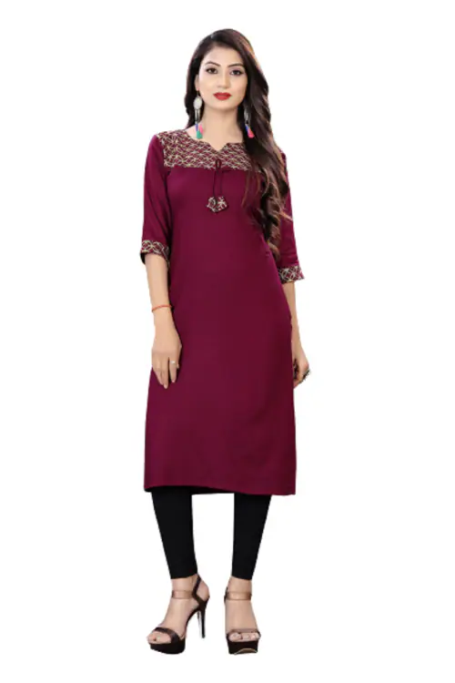 DEKHO ENTERPRISES PRESENTS MAROON KURTI FOR WOMENS
