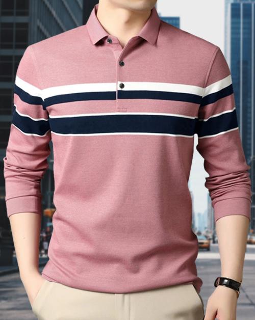 striped pink t shirt