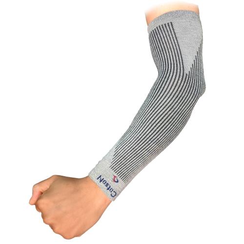 COTSON Cotton Outdoor activities Arm Sleeves (Grey, 1 Pair)