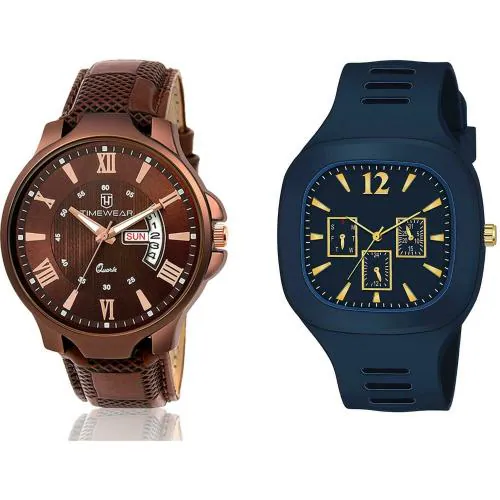 WATCHVERSE Analog Watch - For Men BROWN PATTA AND BLUE R3