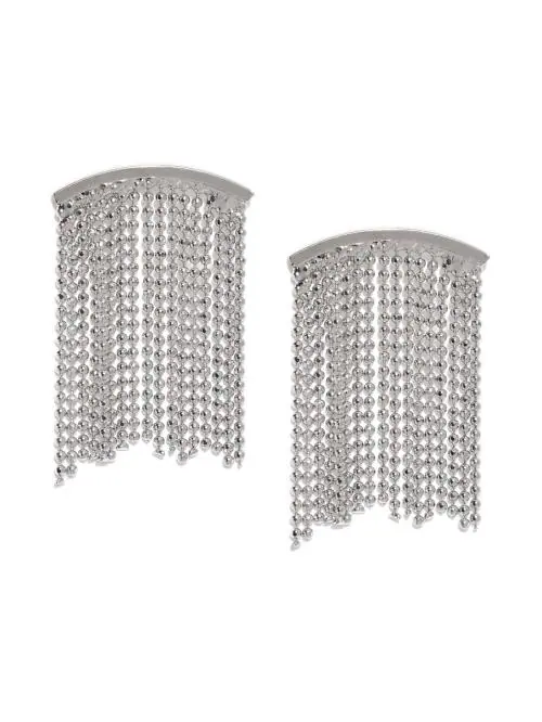 Ayesha Silver Metal Drop Earrings For Women