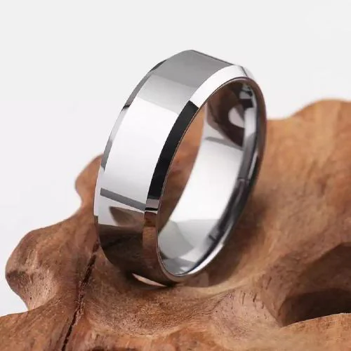 IGA COLLECTION Stylish Fashionable Silver Plain Thump Finger Ring For Boys & Girls Stainless Steel Titanium Plated Ring