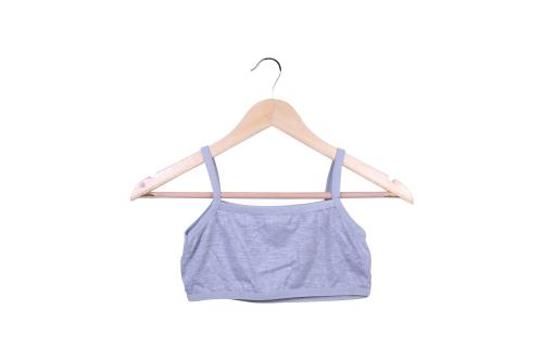 GAT FASHION Girls Training/Beginners Non Padded Bra (TG-Grey) S