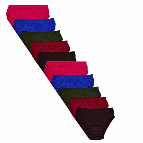 Esteem Womens Cotton Solid Panties (Pack of 10) JioMart