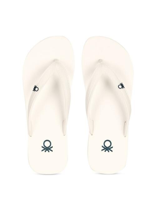 United Colors of Benetton White Women's Flip-flops