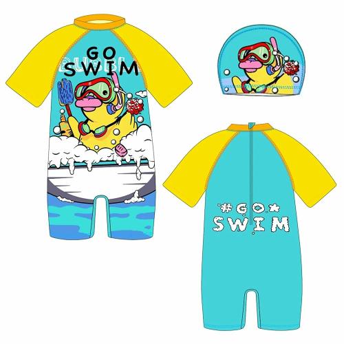 TEESTA Swimsuits Toddler Summer One Piece Swimwear Sun Protection Quick Multi Design Bathing Suit for Girls Baby Boys Kids Swim Suit Ruffle Swimming Costume Rash Guard Clothes(1-Pcs)