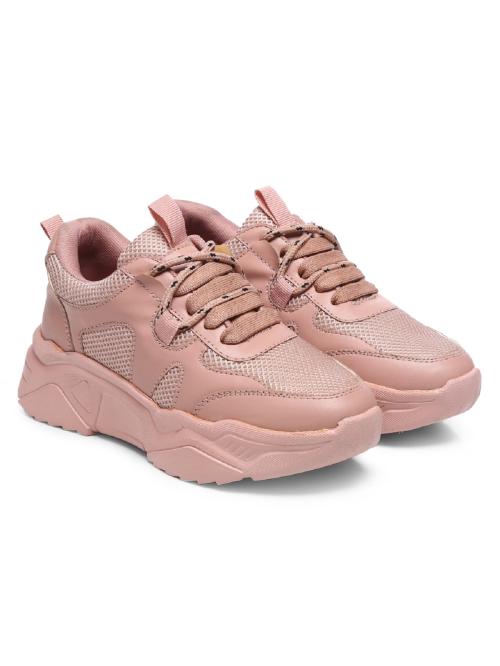 GNIST Pink Chunky Women's Sneakers