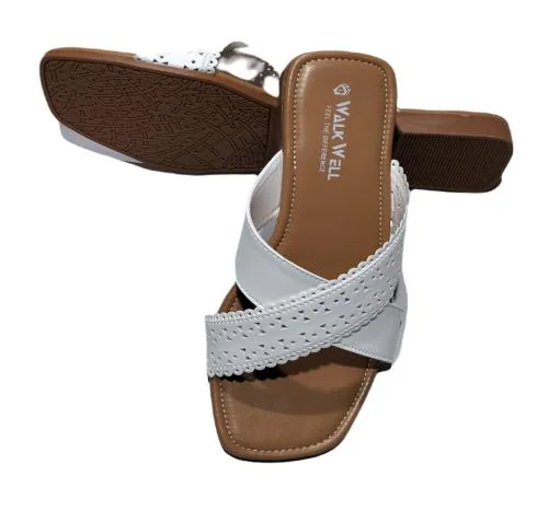 MAYANK CHAWLA Women's Stylish Slip Design Sandals Ethnic Slippers Smooth & Comfortable Traditional Footwear-S1