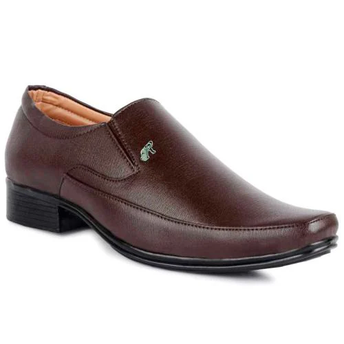 Vitoria Brown Slip-On Formal Shoes For Men And Boys