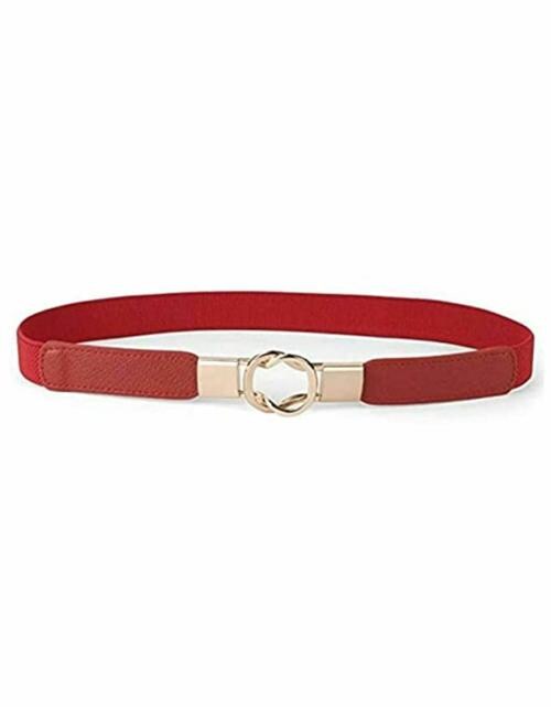 SATYAM KRAFT 1 Pcs women Retro Stretchy Metal Buckle Skinny Adjustable Stylish Design Ladies Waist Belts for Fancy Girls, Women Saree, Western Dress, Long Gown, Traditional Dresses