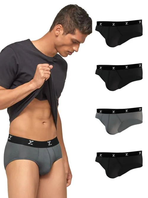 XYXX Pack of 5 Intellisoft Micro Modal Ace Men Briefs
