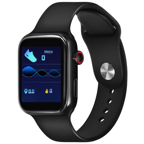 LOIS CARON Collection Black Smart Watch With Bluetooth Call , Heart Rate Monitor ,Fitness and Step Tracker for Men , Women , Boys , Girls- Compatible With Android & iOS (LOIS CARON LCSW -i7 Plus)