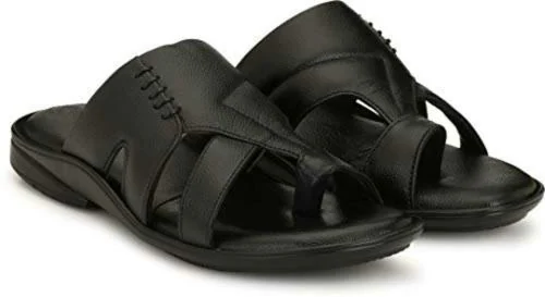 Moshto Men Thong Sandals (Black)
