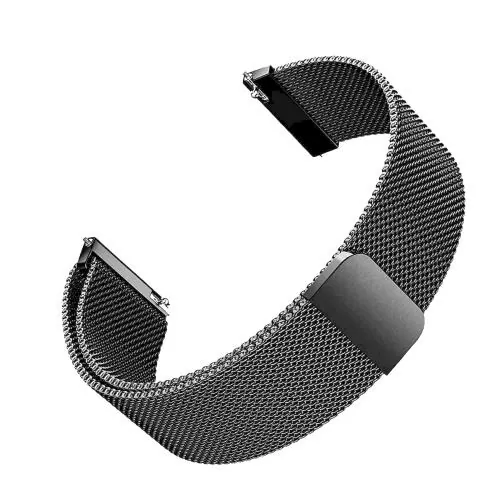 NOTYEX Chain Black Stainless Steel Strap Band Compatible With For Boat Wave lite smartwatch (Pack of1)