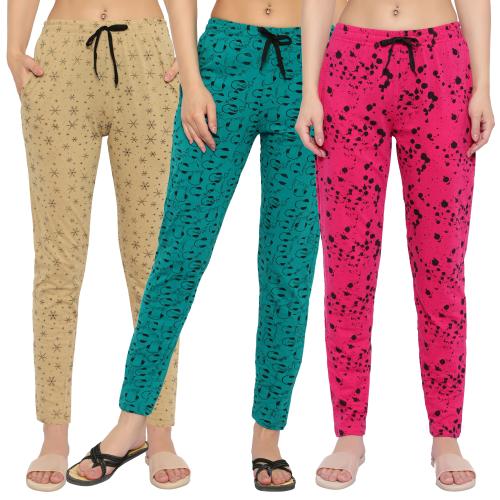 womens Printed cotton pajama lower for women ladies lounge track pants | Women Printed Cotton Track Pant for Women