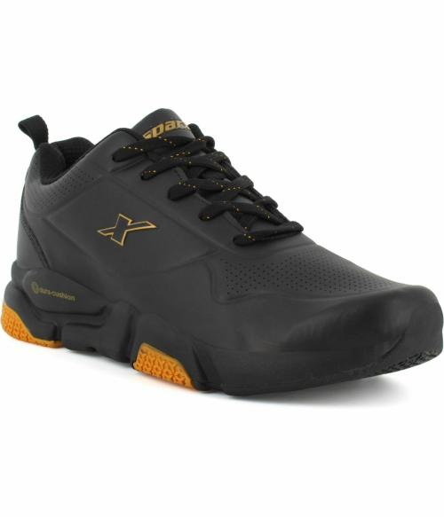 Sparx Men SM-661 Black Golden Sports Shoes