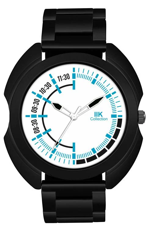 IIK COLLECTION White Stainless Steel Analog Watch For Men and Boys (IIK-849M)