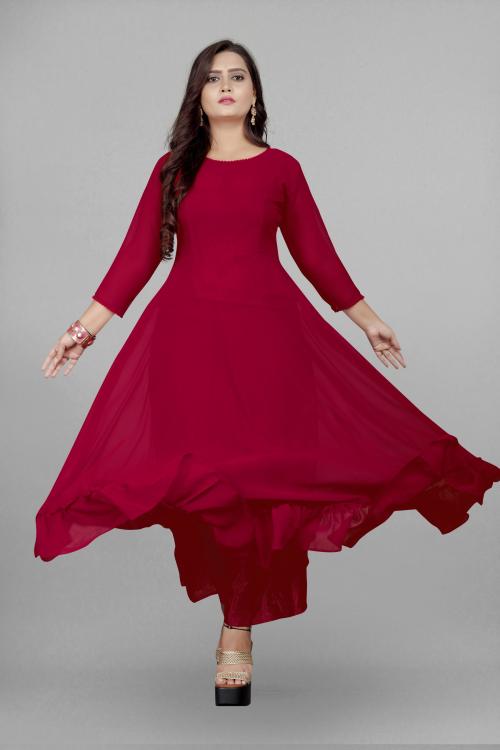 HARRICA Fashion Women's Gown Dress, Latest Georgette Long Ethnic Anarkali Gown for Women and Girls