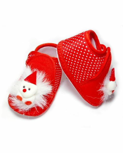 KIDS CHOICE 3 To 6 Months Baby LED Light with Musical Sound Shoes/ BootiesRed