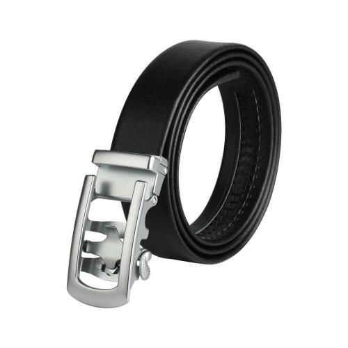 Elite Crafts Men's PU Leather Ratchet Dress Belt with Automatic Buckle Sliding Belt for Men