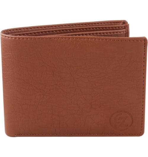 Buy FZ FASHION ZONE Men Tan Artificial Leather Wallet (20 Card Slots
