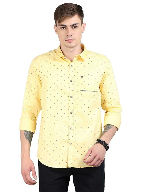 Oxy Gentz Men Yellow Casual Shirts