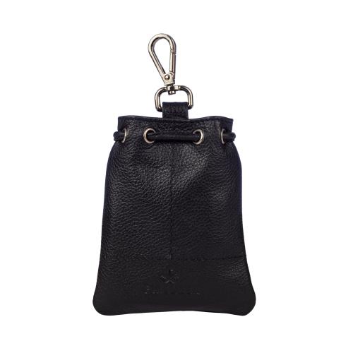 Finelaer Leather Drawstring Pouch Coin Bag Purse for Men & Women Size 4.5 x 3.6