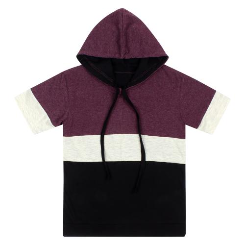 DIAZ Kids Boys Tshirt Cotton Tshirts Half Sleeve t-Shirts|Boys Hooded Neck Tshirts Colorblock