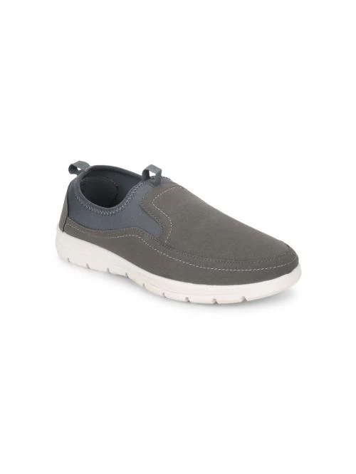 UrbanMark Men comfortable Solid Suede Casual Slip-on Shoes-Olive