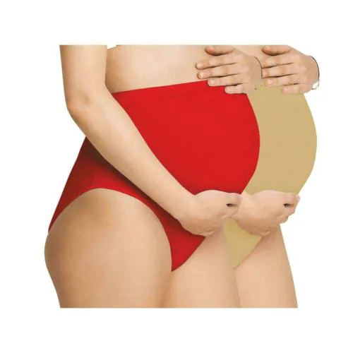 Buy Lavos Women Skin, Red Bamboo Cotton (pack of 2) Anti-Bacterial  Adjustable High Waist Maternity Panty, 2XL Online at Best Prices in India -  JioMart.