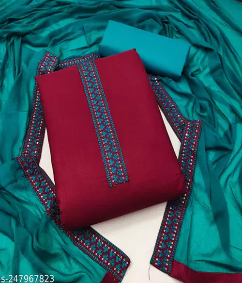 DELVY CREATION Women Suit Dress Material-13-Size-One Size