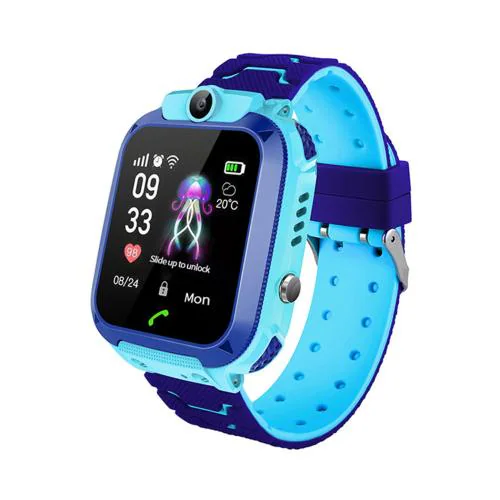 sekyo S2 Location Tracking Smartwatch for Kids, Sim Card Smart Watch for Boys & Girls, 2G Voice Calling, Panic/SOS Button, Camera, Geo-Fencing, Remot Monitoring, Voice Chat (Blue)