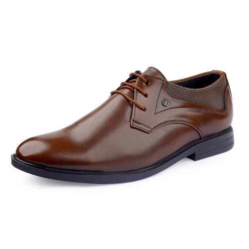 Bacca Bucci RICHMOND Formal Shoes with Superior Comfort | All Day Wear Office Or Party Lace-up Shoes Brown