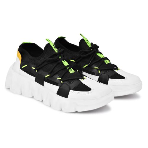 SH07 Zigzag Shoes For Men (Black)